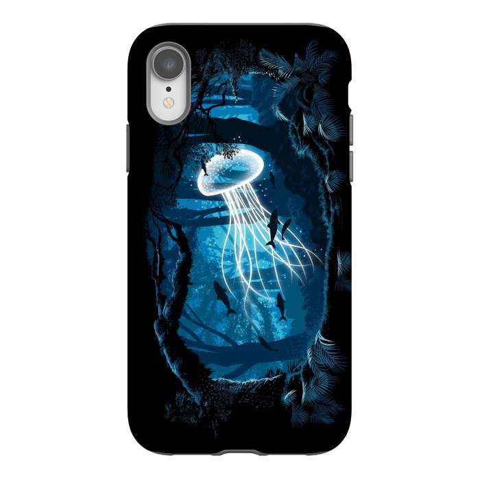 iPhone Xr StrongFit Jelly Fish Forest by Alberto