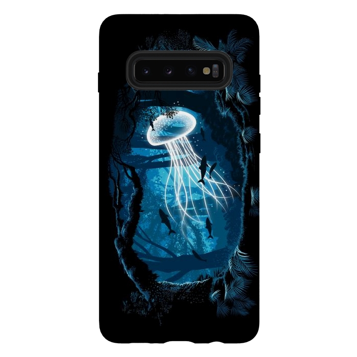 Galaxy S10 plus StrongFit Jelly Fish Forest by Alberto