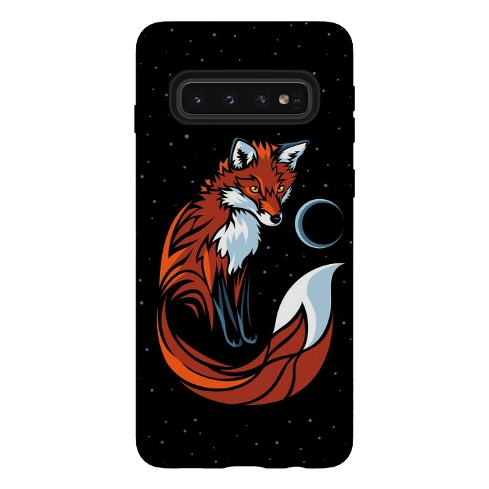 Galaxy S10 StrongFit Tribal Fox by Alberto