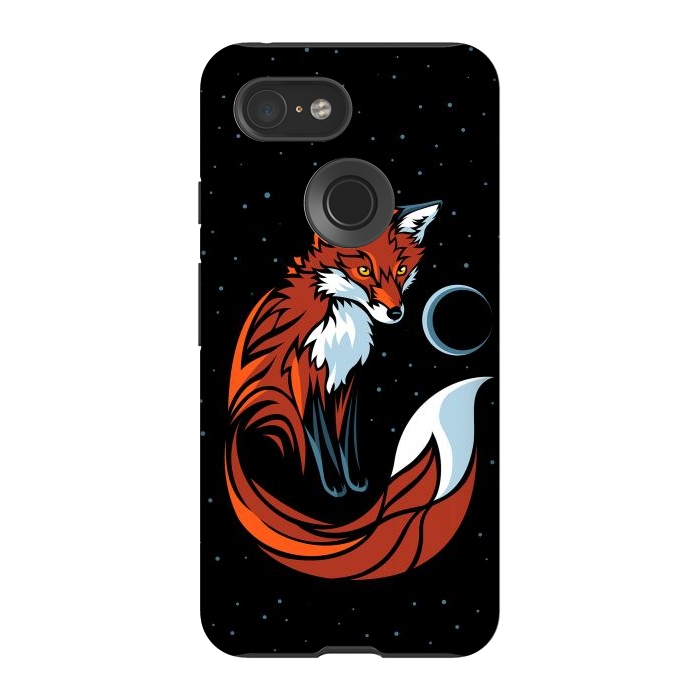 Pixel 3 StrongFit Tribal Fox by Alberto