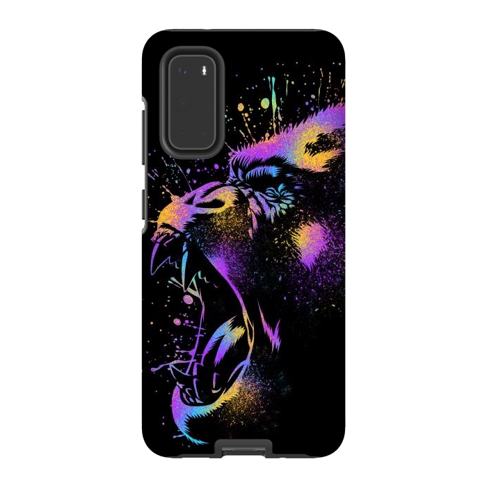 Galaxy S20 StrongFit Gorilla colorful by Alberto