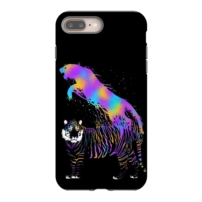 iPhone 7 plus StrongFit Tiger ink colorful by Alberto