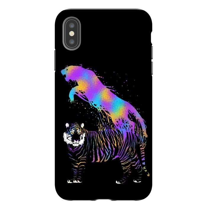 iPhone Xs Max StrongFit Tiger ink colorful by Alberto