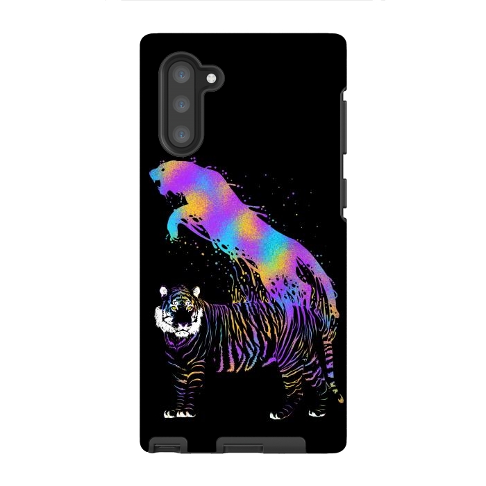 Galaxy Note 10 StrongFit Tiger ink colorful by Alberto