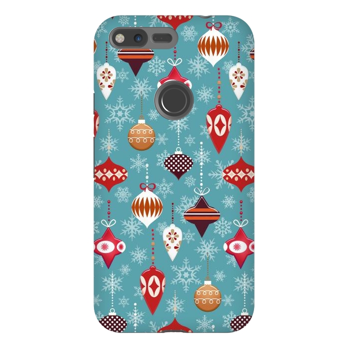 Pixel XL StrongFit Colorful decorated Christmas ornaments by Oana 
