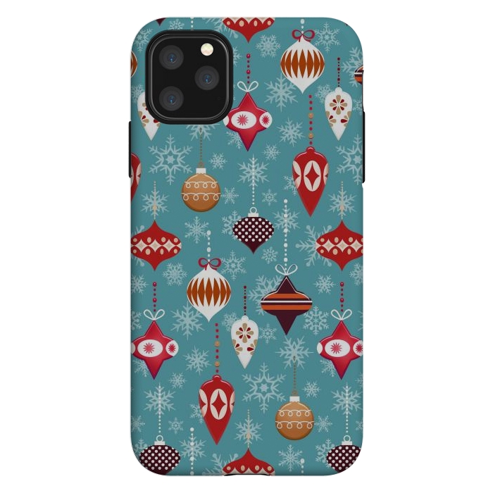 iPhone 11 Pro Max StrongFit Colorful decorated Christmas ornaments by Oana 