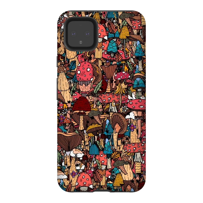 Pixel 4XL StrongFit Of mushrooms and autumn by Steve Wade (Swade)