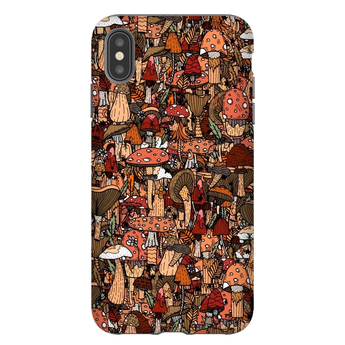 iPhone Xs Max StrongFit Autumnal Mushrooms by Steve Wade (Swade)