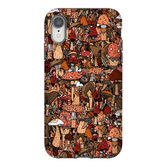 iPhone Xr StrongFit Autumnal Mushrooms by Steve Wade (Swade)