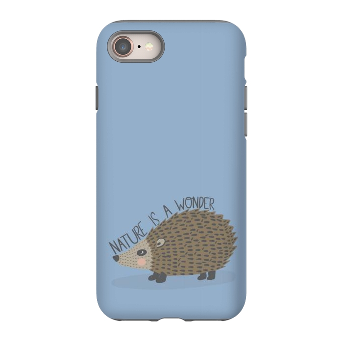 iPhone 8 StrongFit Nature is a Wonder Hedgehog  by Edith May