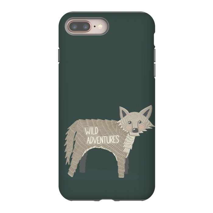 iPhone 7 plus StrongFit Wild Adventures Wolf  by Edith May