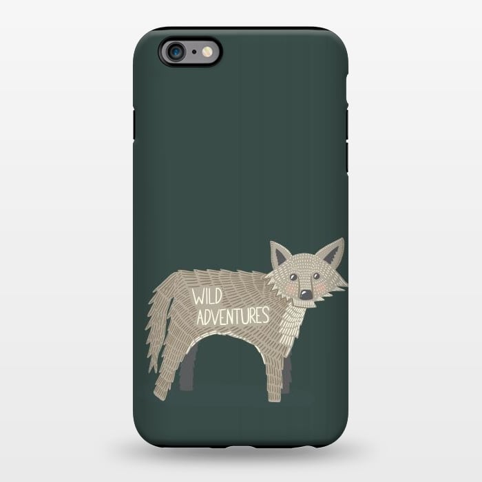 iPhone 6/6s plus StrongFit Wild Adventures Wolf  by Edith May