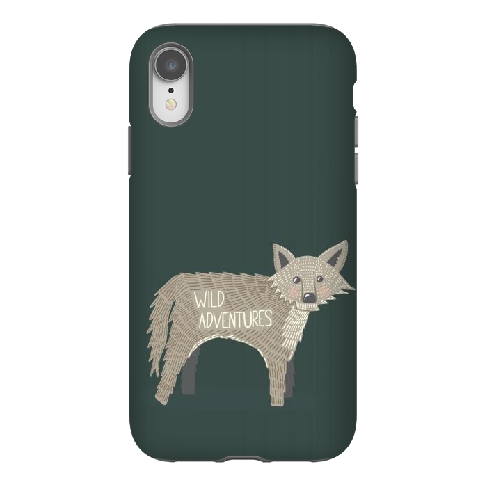 iPhone Xr StrongFit Wild Adventures Wolf  by Edith May