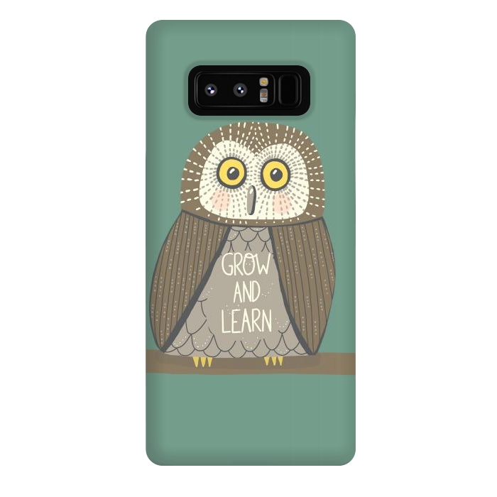 Galaxy Note 8 StrongFit Grow and Learn Owl  by Edith May