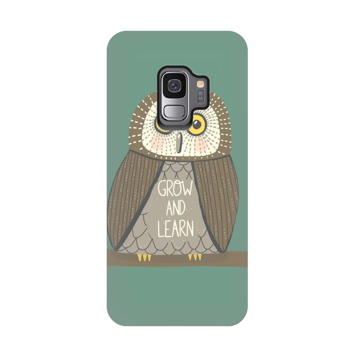 Galaxy S9 StrongFit Grow and Learn Owl  by Edith May