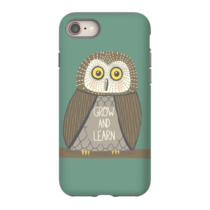 iPhone 8 StrongFit Grow and Learn Owl  by Edith May