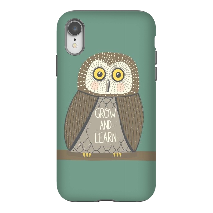 iPhone Xr StrongFit Grow and Learn Owl  by Edith May