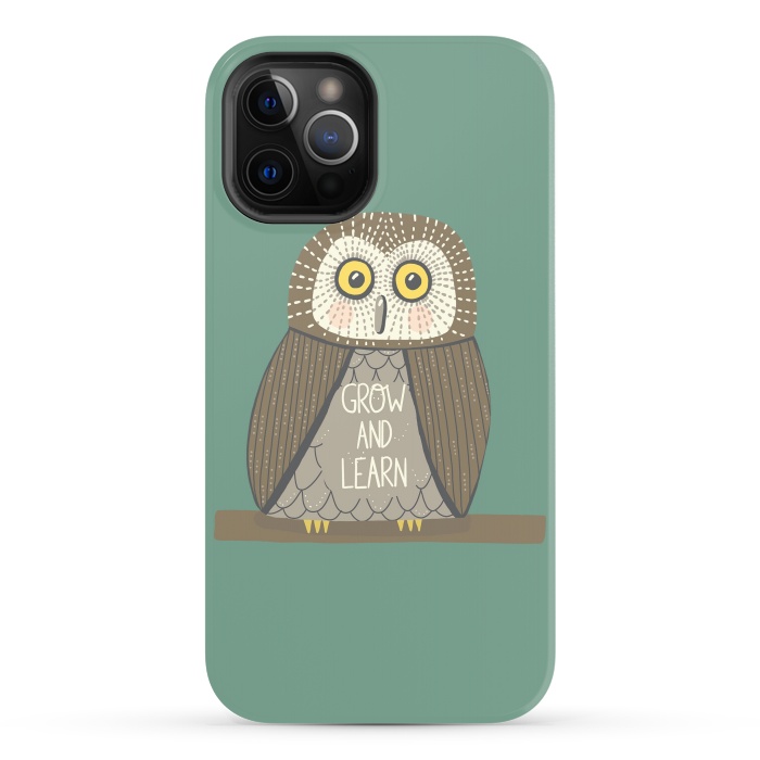 iPhone 12 Pro Max StrongFit Grow and Learn Owl  by Edith May