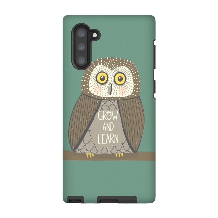 Galaxy Note 10 StrongFit Grow and Learn Owl  by Edith May