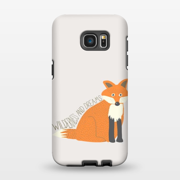 Galaxy S7 EDGE StrongFit Wilderness and Dreams Fox by Edith May
