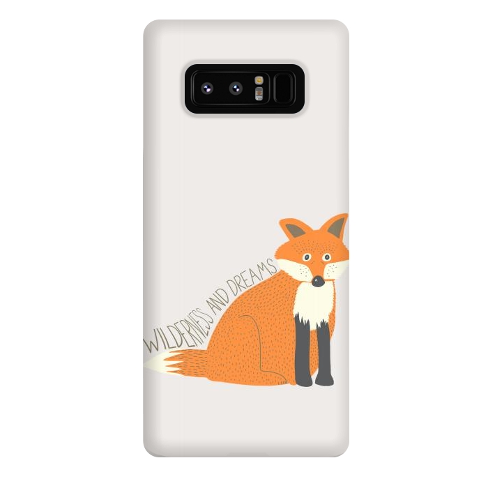 Galaxy Note 8 StrongFit Wilderness and Dreams Fox by Edith May
