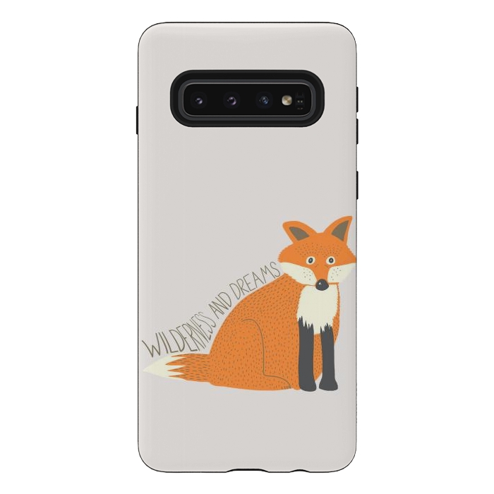 Galaxy S10 StrongFit Wilderness and Dreams Fox by Edith May