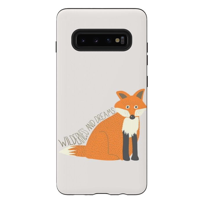 Galaxy S10 plus StrongFit Wilderness and Dreams Fox by Edith May
