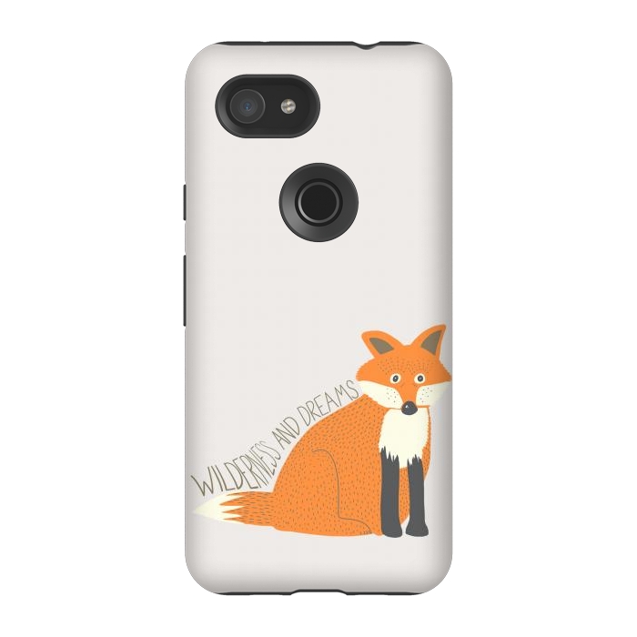 Pixel 3A StrongFit Wilderness and Dreams Fox by Edith May