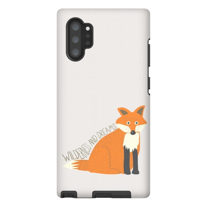 Galaxy Note 10 plus StrongFit Wilderness and Dreams Fox by Edith May