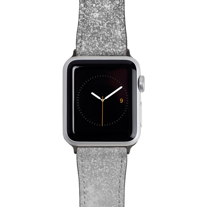 Watch 38mm / 40mm Strap PU leather Glam Silver Glitter Grey Ombre Gradient by Julie Erin Designs