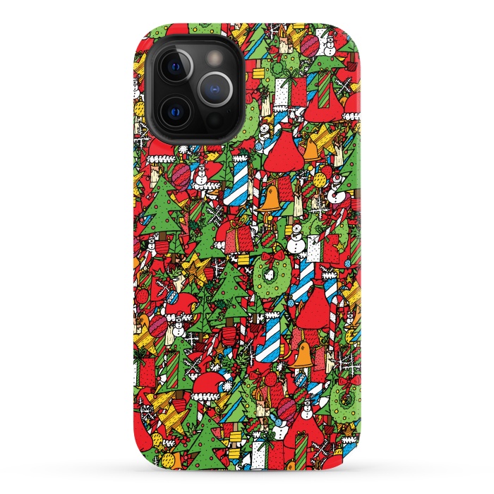 iPhone 12 Pro Max StrongFit The festive pattern by Steve Wade (Swade)