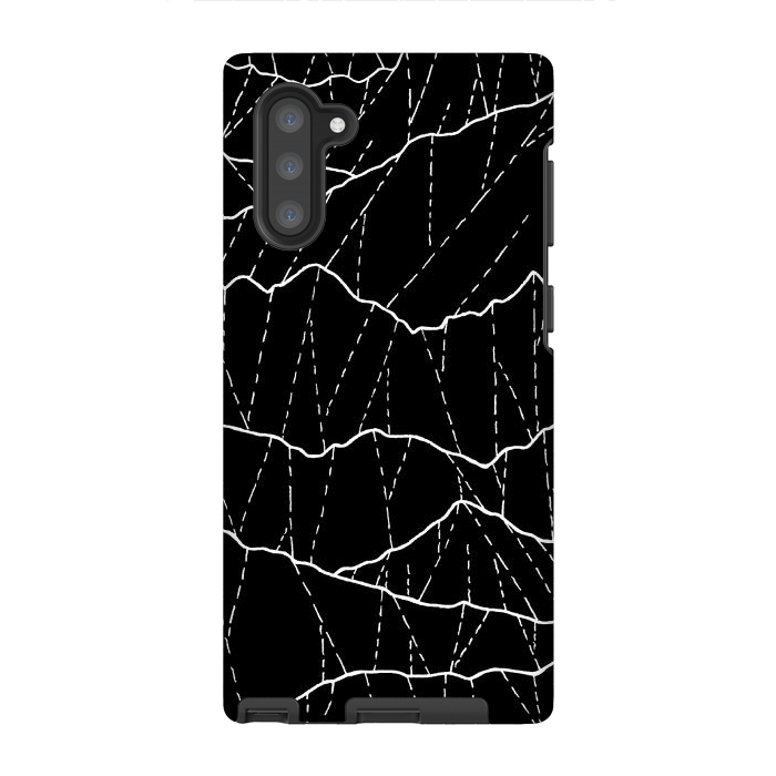 Galaxy Note 10 StrongFit The white lined mountains by Steve Wade (Swade)