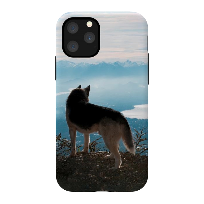 iPhone 11 Pro StrongFit Wanderlust dog by Laura Nagel