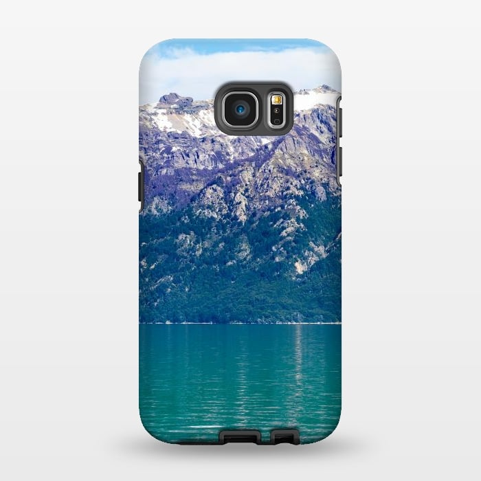 Galaxy S7 EDGE StrongFit Purple mountains by Laura Nagel