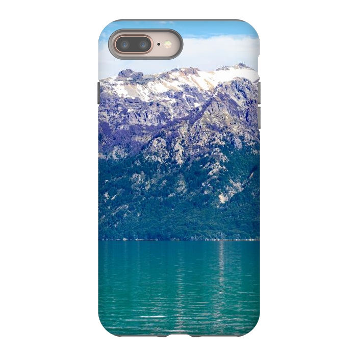 iPhone 8 plus StrongFit Purple mountains by Laura Nagel