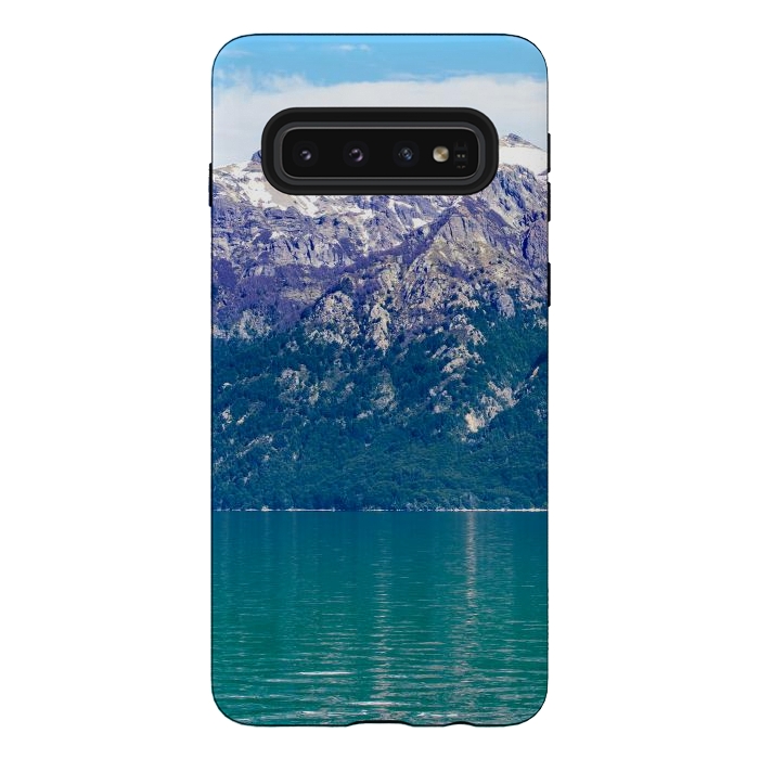 Galaxy S10 StrongFit Purple mountains by Laura Nagel