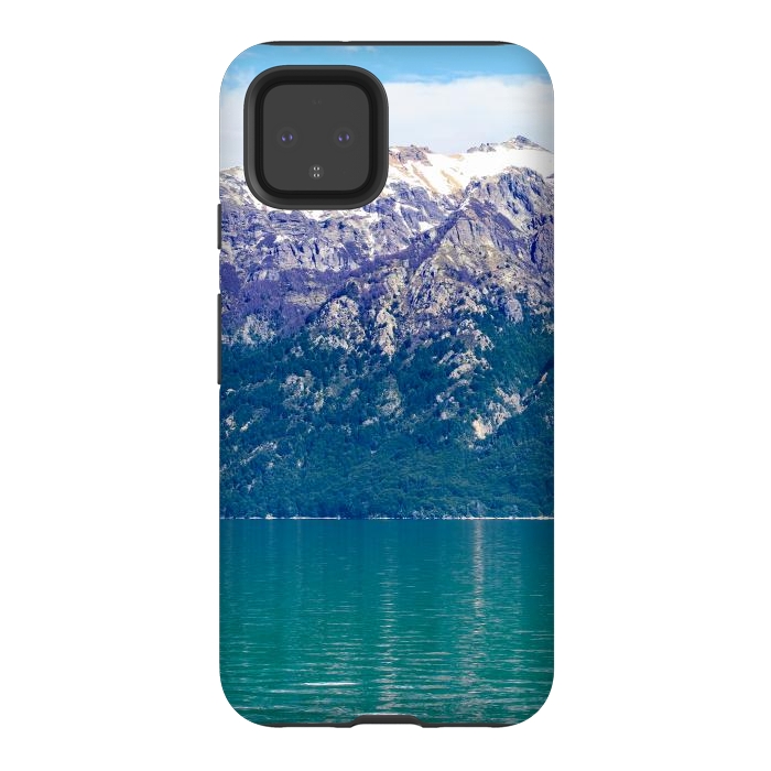 Pixel 4 StrongFit Purple mountains by Laura Nagel