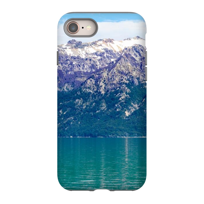 iPhone SE StrongFit Purple mountains by Laura Nagel