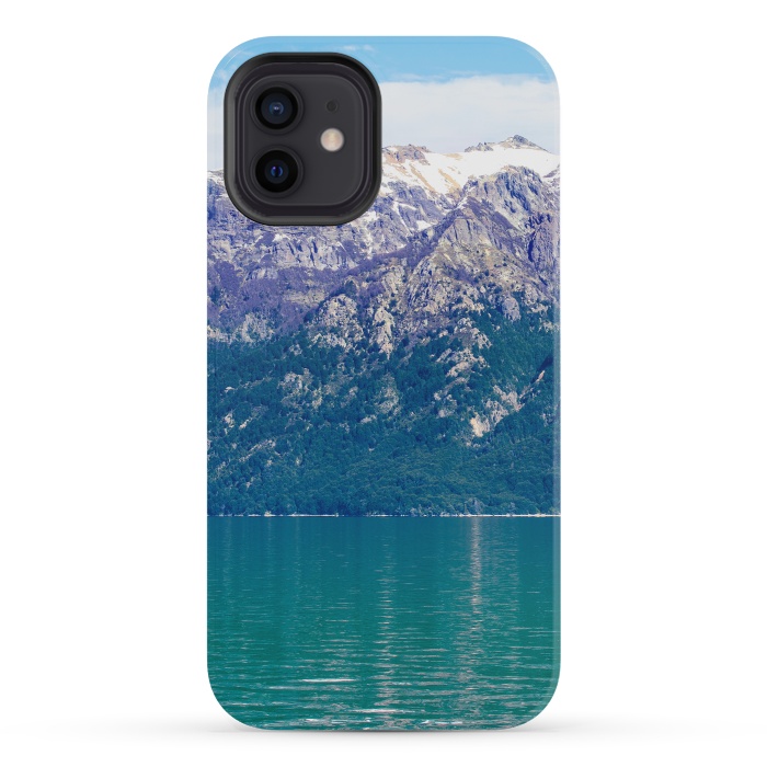 iPhone 12 mini StrongFit Purple mountains by Laura Nagel