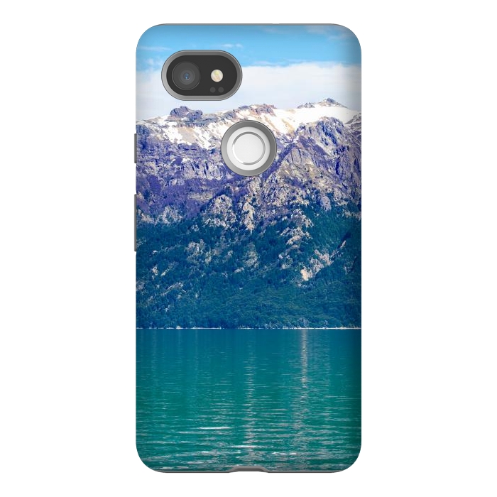 Pixel 2XL StrongFit Purple mountains by Laura Nagel