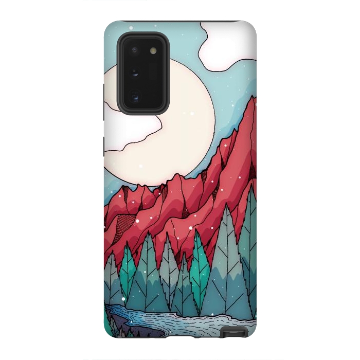Galaxy Note 20 StrongFit The red winter mountain river by Steve Wade (Swade)