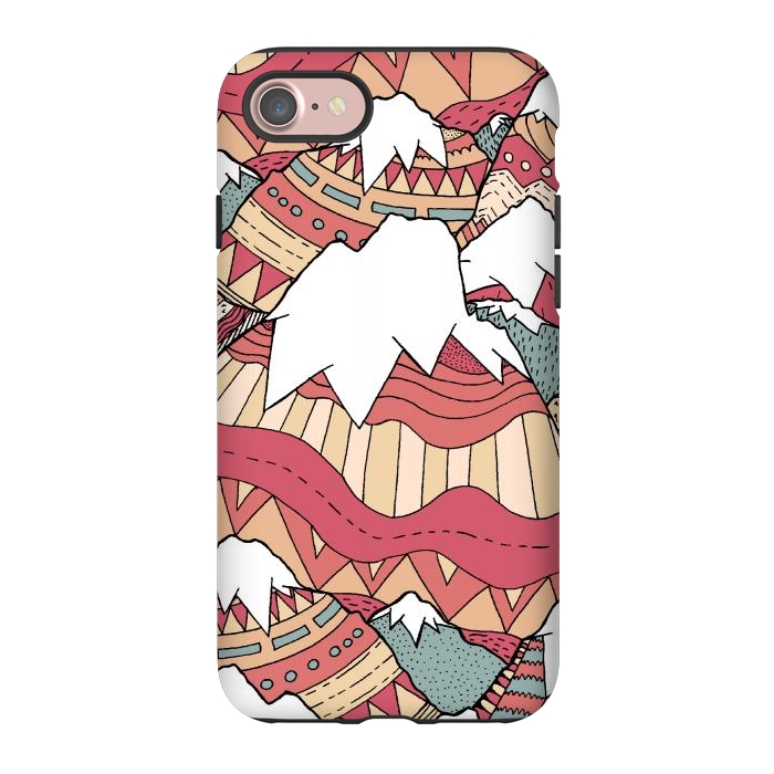 iPhone 7 StrongFit Winter Aztec mountains  by Steve Wade (Swade)