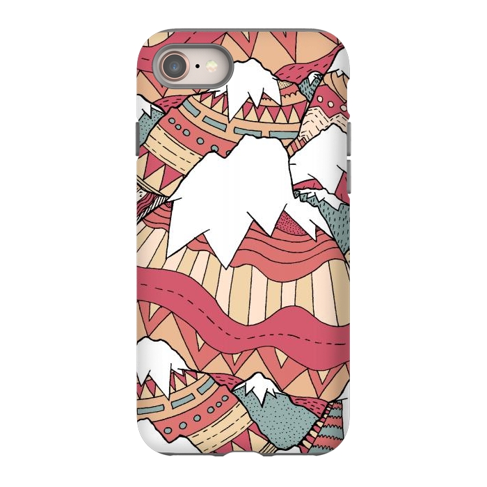 iPhone SE StrongFit Winter Aztec mountains  by Steve Wade (Swade)