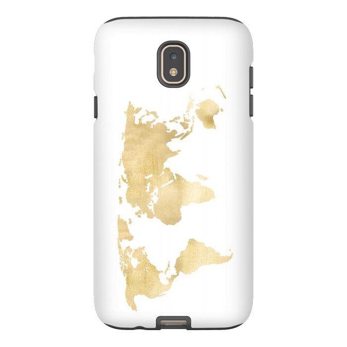 Galaxy J7 StrongFit Gold World Map by Tangerine-Tane