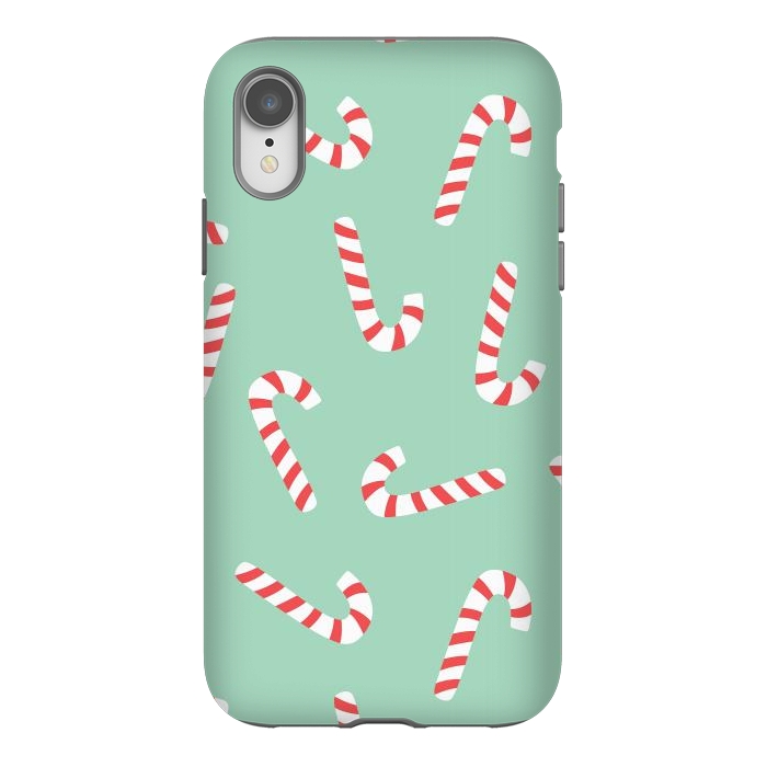 iPhone Xr StrongFit Candy Cane 01 by Jelena Obradovic