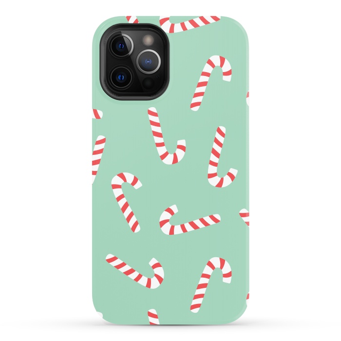 iPhone 12 Pro Max StrongFit Candy Cane 01 by Jelena Obradovic