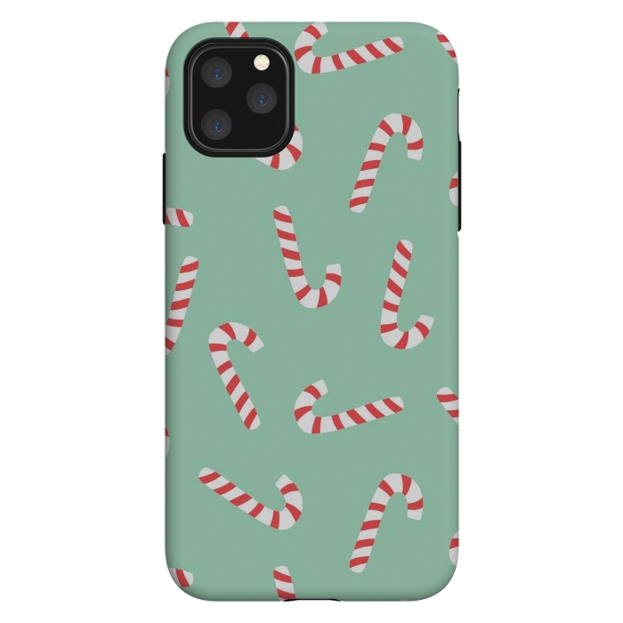 iPhone 11 Pro Max StrongFit Candy Cane 01 by Jelena Obradovic