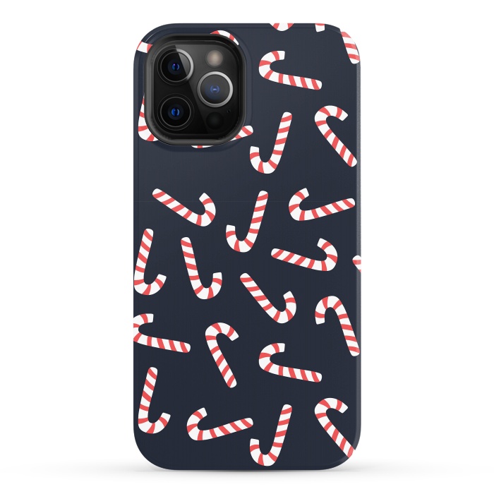 iPhone 12 Pro Max StrongFit Candy Cane 02 by Jelena Obradovic