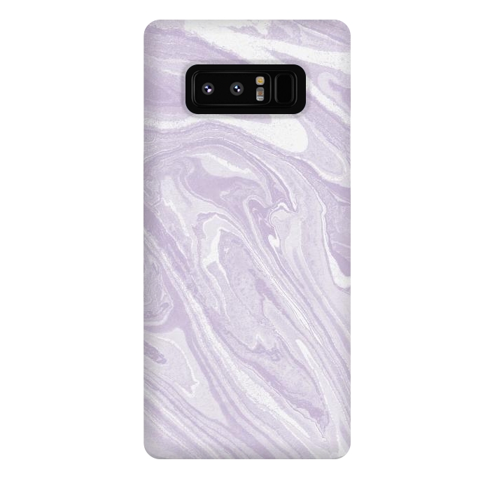 Galaxy Note 8 StrongFit Pastel Purple lavender liquid marble by Oana 