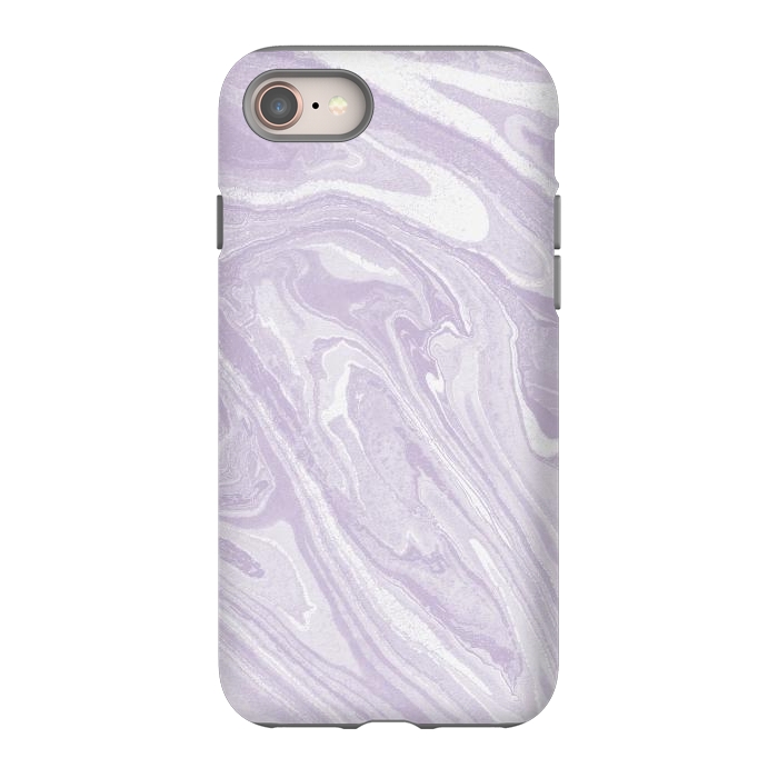 iPhone 8 StrongFit Pastel Purple lavender liquid marble by Oana 